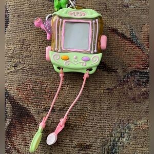 Littlest Pet Shop Digital Pet electronic toy keychain frog version.